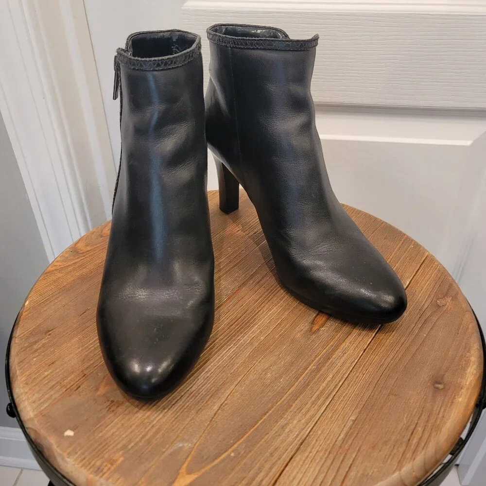 Anne Klein Akcaelina Black Ankle Bootie Size 10 - Picture 2 of 13